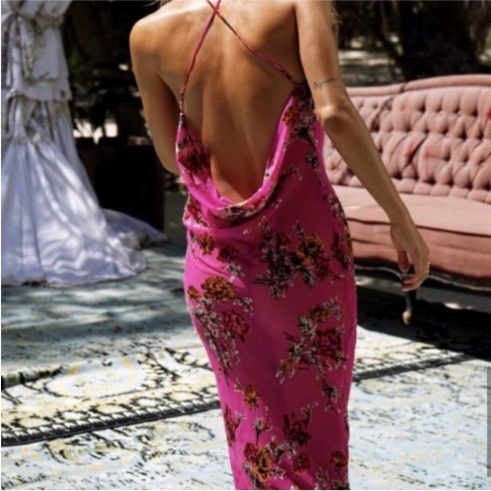 Rat & Boa Pink Floral Mini Dress